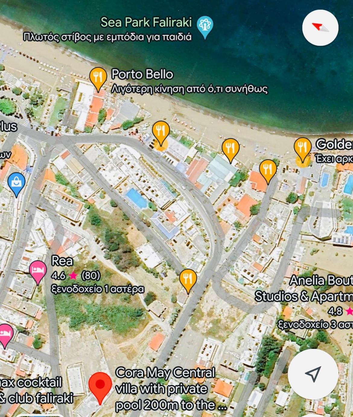 Cora May Central Villa With Private Pool 200M To The Beach 팔리라키 외부 사진